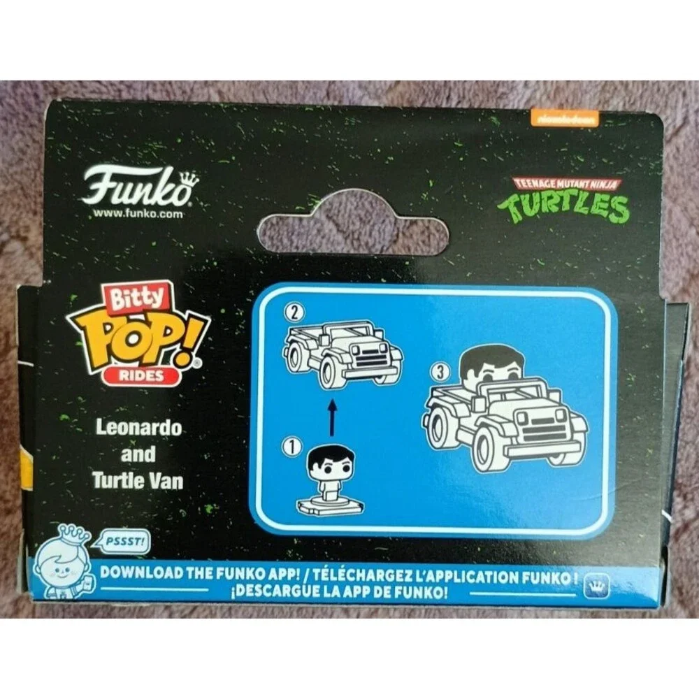 Funko Bitty Pop! Rides Teenage Mutant Ninja Turtles Leonardo & Turtle Van Vinyl